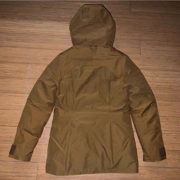 Askov Finlayson Winter Parka Womens XS Bear Brown Featherless Puffer Jacket - Picture 9 of 10